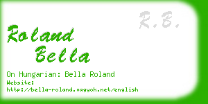 roland bella business card